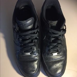 Black Nike Air Force Ones
